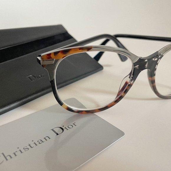 Christian Dior Eyeglasses Optical Frames Dioressence11 Gray Bksptd 0ACI ~Rare - Picture 2 of 9